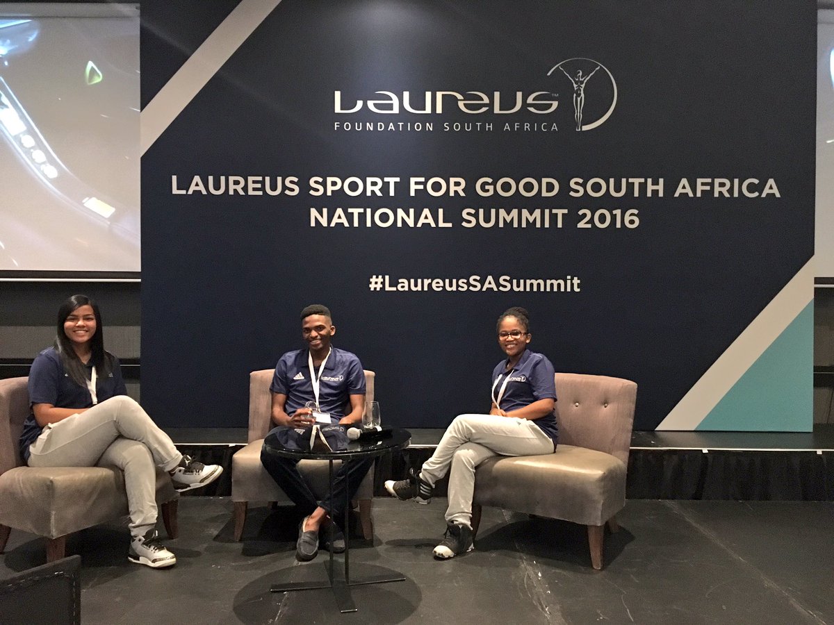 NasiphiKhafu13's tweet photo. @peaceplayers #PPISA @Laureus_sa #YES protรฉgรฉes #DinewoFihlela & #SpheleleDlamini are enjoying #LaureusSASummit, they are graduating today https://t.co/bNnBsrr6hv