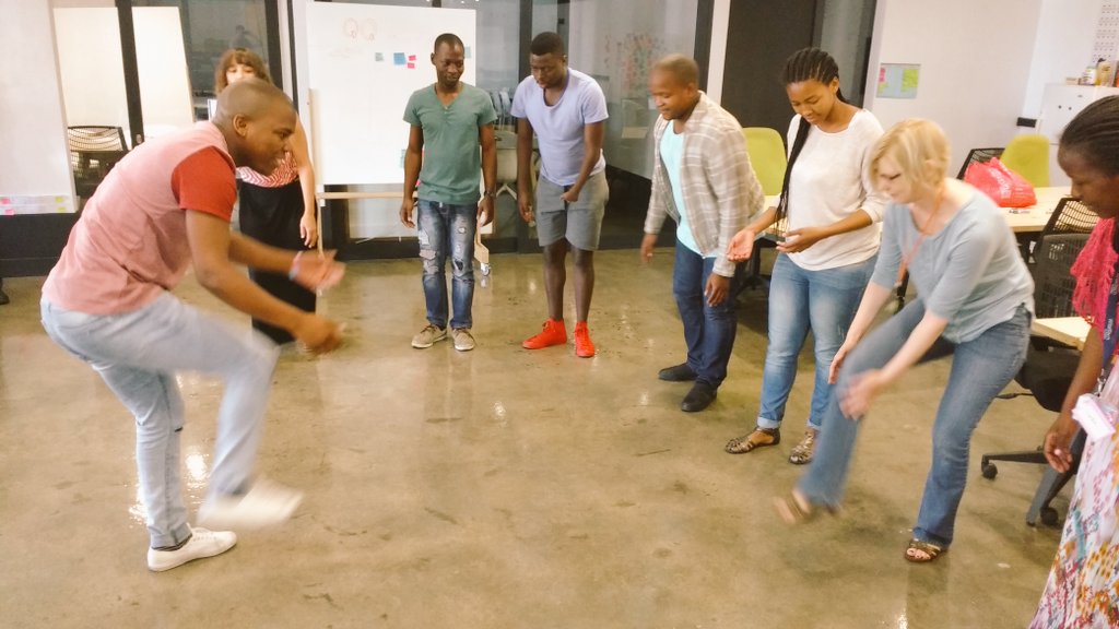 project_codeX's tweet image. First time #teamcodeX has kicked off an ideation workshop with gumboot dancing. 🏃👢🙆