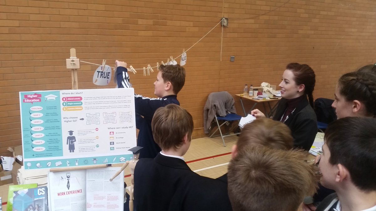 The Careers Fairs at @Bourne_Academy &amp; #SpaldingAcademy were great: lots of mythbusting about Higher Education! #HigherEd #aspirationraising