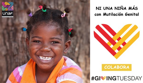 UNAFamilias's tweet photo. Si te parece que la #MGF debe erradicarse, hoy es el día para q pongas tu grano d arena #GivingTuesday #NiUnaNiñaMás https://t.co/2OCMvXWlei https://t.co/ExHE1GsUYE