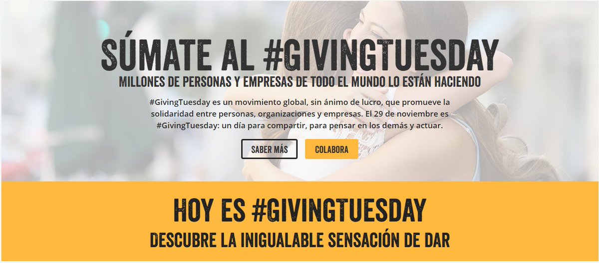 PlataformadeONG's tweet photo. ¡Hoy apoyamos la iniciativa #GivingTuesday, una oportunidad para compartir y actuar!
https://t.co/r243dd7YxS https://t.co/P4IqAynjXE