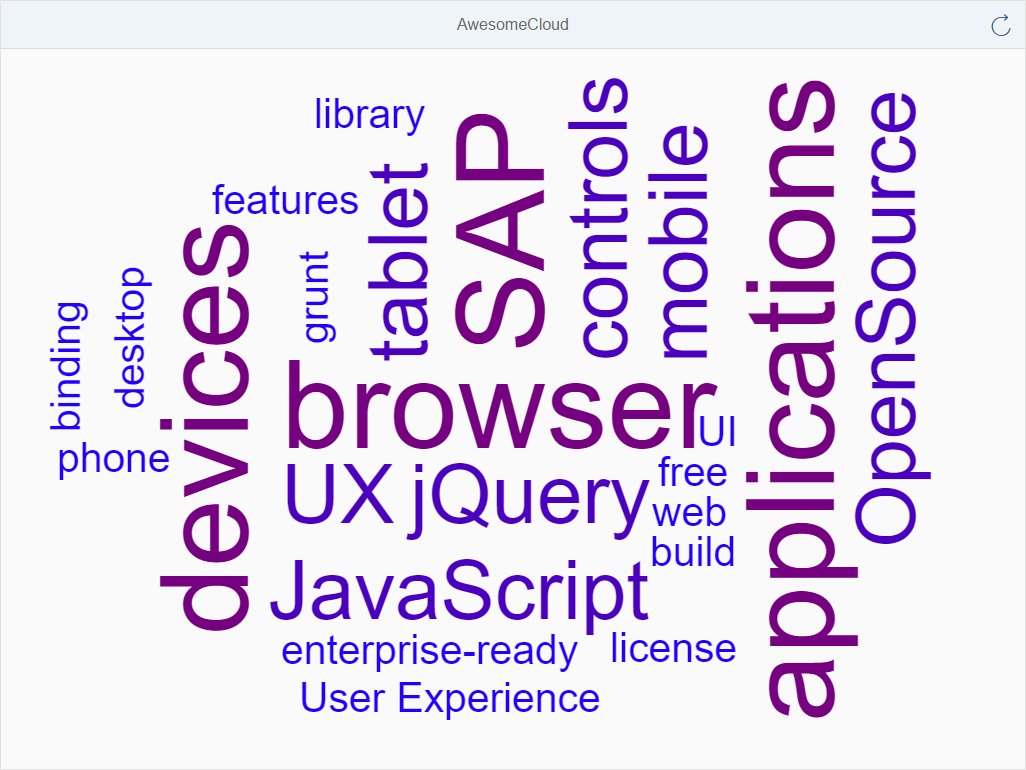 hschaefer123's tweet photo. New #OpenUI5 Developer blog https://t.co/kGcyESHp8G custom control using #awesomeCloud #jQuery plugin https://t.co/Z5aHcyYEDY
