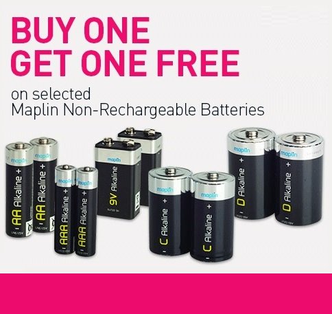 Maplin_EKL's tweet photo. Got the #Toy? Get the #Batteries! #Deals #BuyOneGetOneFree >> https://t.co/JAhABecRTW @shopek https://t.co/CtQlQcAArg