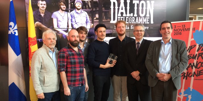 RFIMusique's tweet photo. 🏆 Le groupe belge @DaltonTelegramm a reçu le prix Rapsat-Lelièvre 2016 👏👏 https://t.co/mRHeMwgGsN @coupdecoeurF @RfiTalent #CCF16 🇧🇪 https://t.co/vNfBlHHQlS