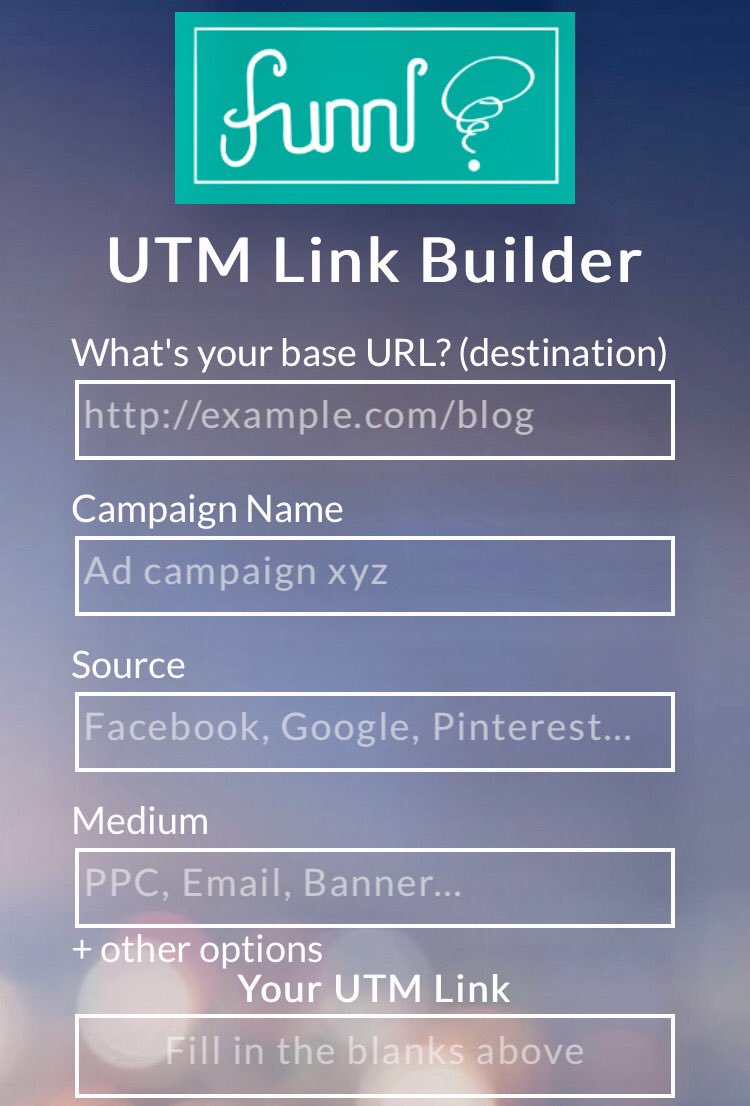 Funnl On Twitter Nifty Free Tool For Your Utm Tags Https T Co