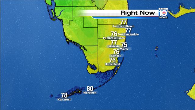 Good Morning, it is warming up across SFLO. Watch local10 for more on your forecast starting at 9AM https://t.co/qDQlPAIvr8
