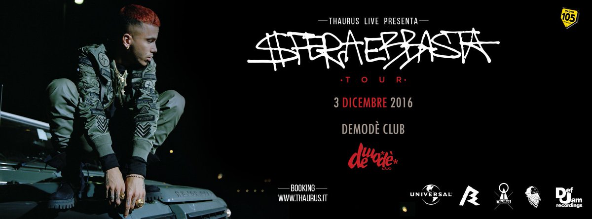DemodeClub's tweet photo. Sabato 03.12 - @sferaebbasta @DemodeClub 
- Info: https://t.co/xiJLd5BehB https://t.co/AiHSw6nGbo