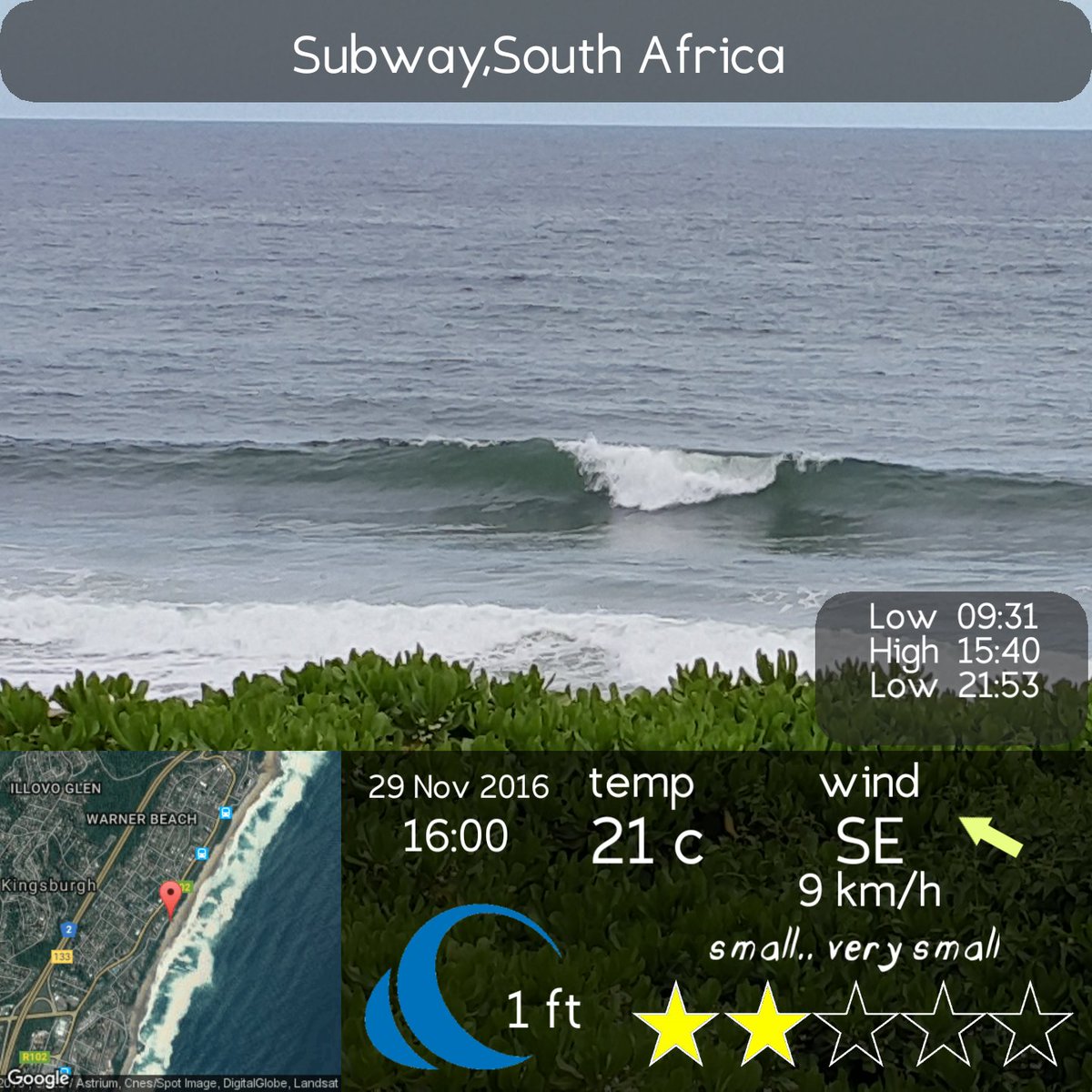 outdoortoolbox's tweet photo. Made with Surf Reporter. Available on Google Play. #surf #surfing #surfinglife #surfreporter #apps #appoftheday #appoftheweek #android #free https://t.co/dj4scHgZen