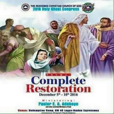 rccg_rlwteens's tweet photo. The Redeemed Christian Church Of God December 2016 Holy Ghost Congress... https://t.co/xNAr9tMSJd