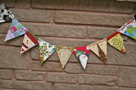 VeoliaUK's tweet photo. Want to get festive around the office or at home? Why not #Upcycle last years Christmas card into this years decorations! https://t.co/2akZzw8qFm