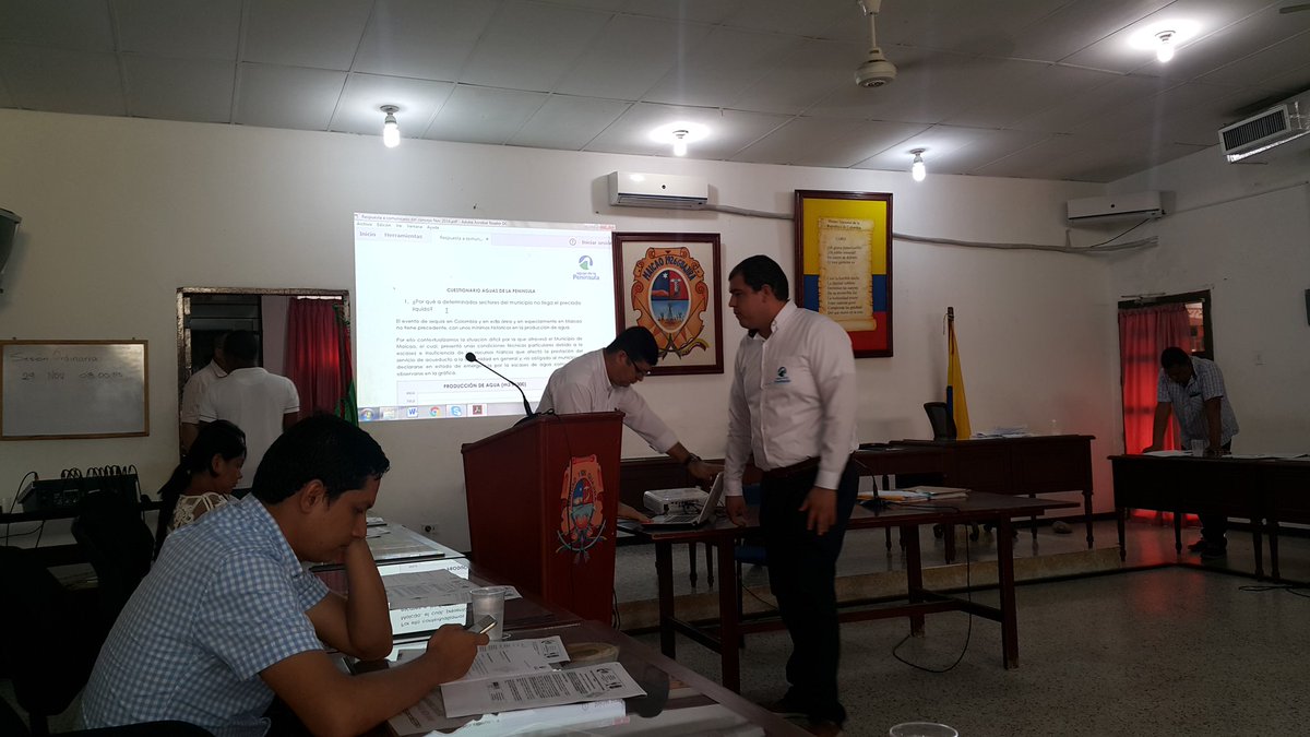 mateoluquez's tweet photo. En estos momentos control Politico a la empresa Aguas de la Peninsula del Municipio de  Maicao. https://t.co/MOM9eNpBYG