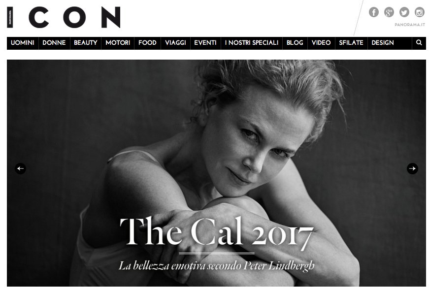#TheCal2017 è stato svelato. Qui le foto eccezionali di @peterlindbergh_ icon.panorama.it/donne/calendar…