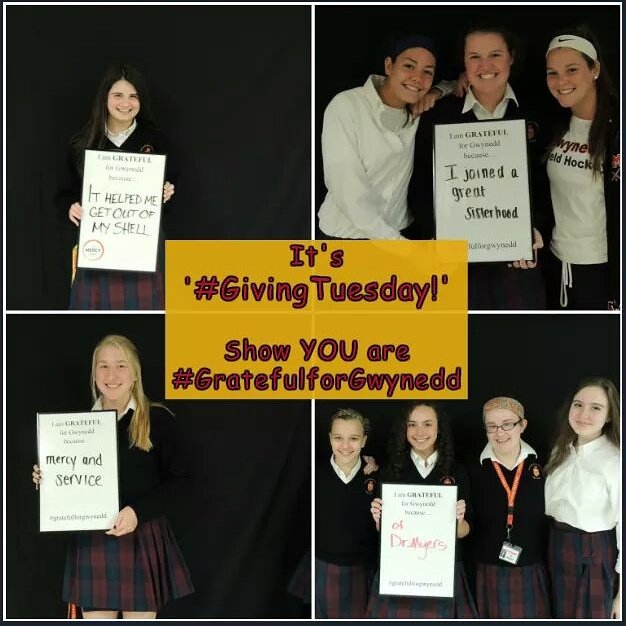 GMAHighSchool's tweet photo. #GivingTuesday, a global day of giving. Join friends GMAHS by giving to The Mercy Fund. Show ur #GratefulforGwynedd! https://t.co/so7dECbf1N https://t.co/3aMvCQSzWX