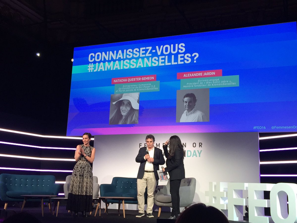 #FEO16 ✨ #JamaisSansElles ✨un mouvement qui doit etre porté par les #hommes #Bienveillance <a href="/AlexandreJardin/">Alexandre Jardin</a> <a href="/NatachaQS/">Natacha Quester-Séméon Salomon</a>