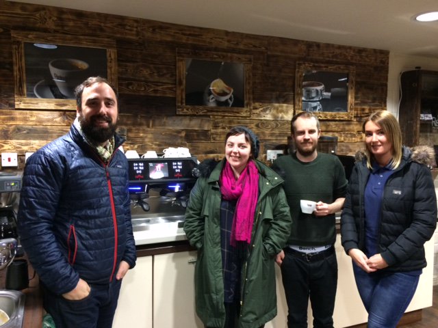 ThinkingCupCafe's tweet photo. Some of our team got to take part in Barista Training @ @RistrettoCoffee. We would like to thank them for their hospitality :) https://t.co/qD5MkwsYk4