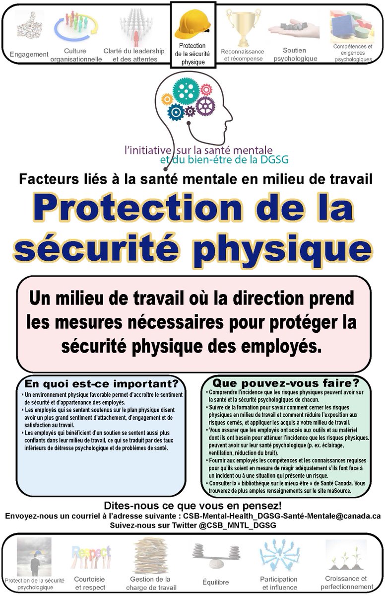 CSB_MNTL_DGSG's tweet photo. Here is our newest poster on Supportive Physical Environment - Voici notre nouvelle affiche dédiée à la protection de la sécurité. https://t.co/UVgCdcRXGa