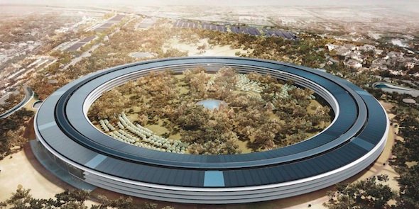 BusinessInsider's tweet image. Apple's new campus looks like it's almost ready – according to this drone footage read.bi/2gpxvcE