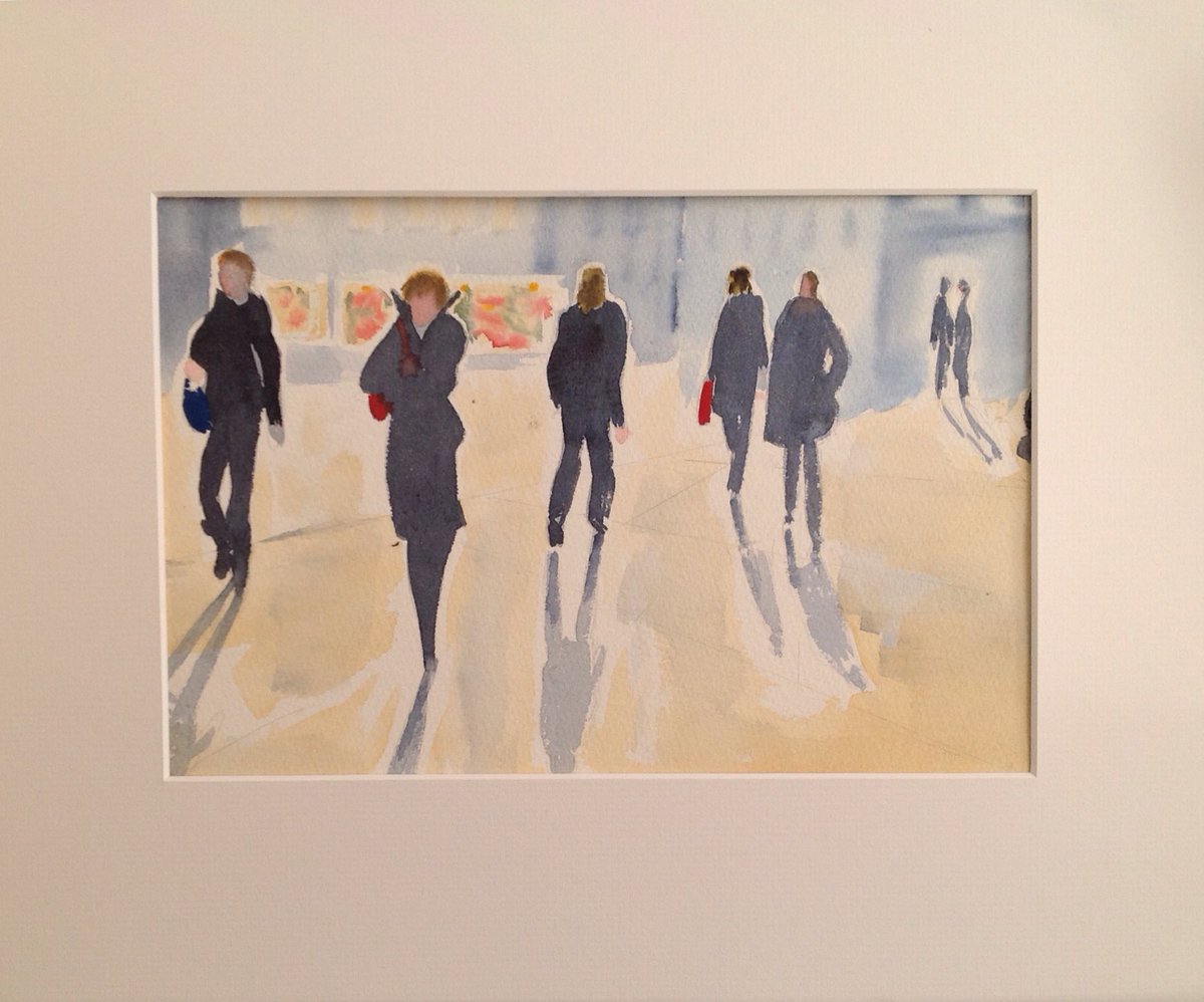 Late night shopping#sue bates watercolours