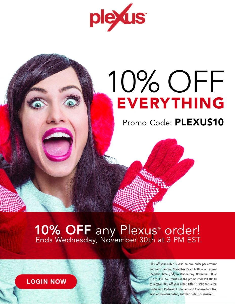 KCCarrel's tweet image. Get some plexus today through Wednesday 11/30/16 at 3pm
#PlexusCyberTuesday #plexus