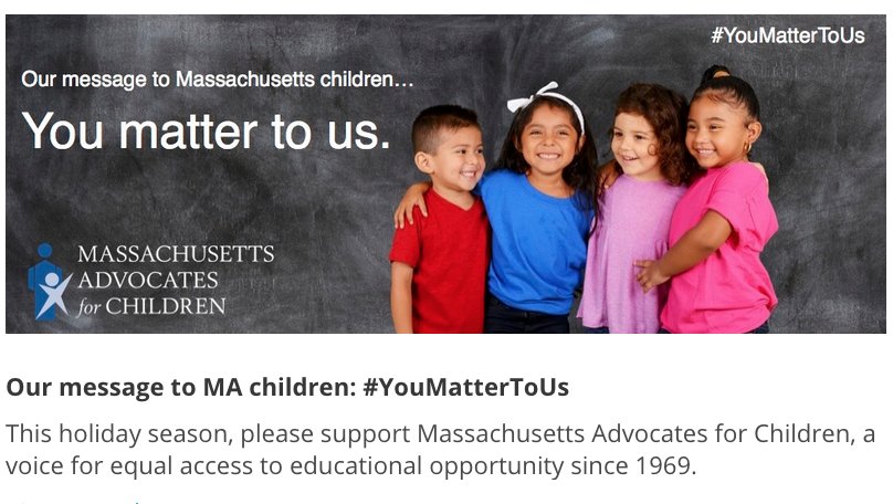 Eminentfsg's tweet photo. Retweet &amp; tell #MA children who face barriers to opportunity #YouMatterToUs on this #GivingTuesday, thx! Pls give https://t.co/m7hPJIvu2z https://t.co/iZupPEqNH6
