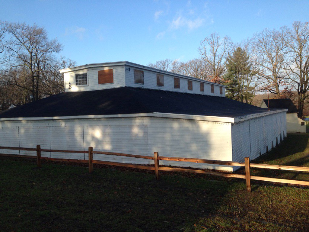 The windows are out and the refurbished windows are beginning to go in. We have reused the 100+ year old glass.