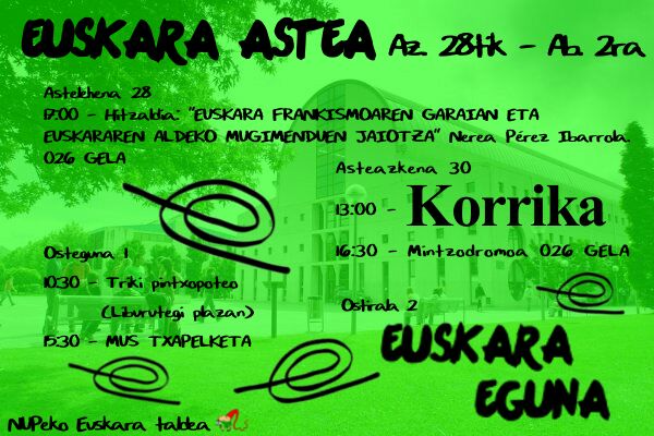 EuskaraNup's tweet photo. Ostiral hontan Alazne Untxalo eta Iker Gorosterrazu izango ditugu gurekin, afaria bertso ederrekin girotzen! Etzaitez txartelik gabe geldi! https://t.co/1fqfGiQIpb
