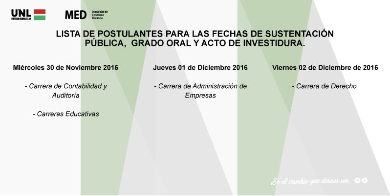 med_unl's tweet photo. #MED | Agenda de Sustentación Pública, Grado Oral de Tesis e Investidura (30 de nov., 1 y 2 de dic.) INSTALACIONES DE LA MED. #CIFI #UNL https://t.co/LWpfst1uLx