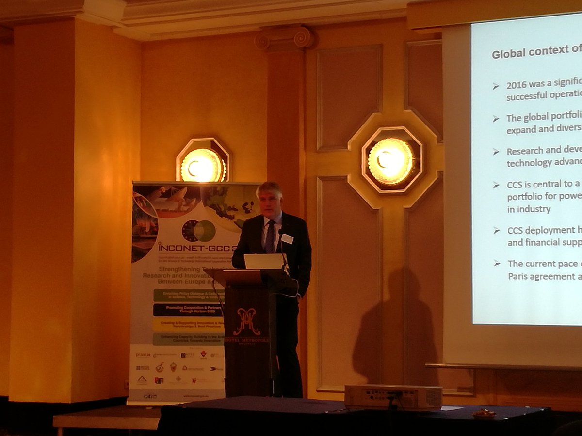 INCONETGCC2's tweet photo. Increasing R&amp;I cooperation opportunities. Panel 4. Dr Nils Rokke, Zero Emission Platform @INCONETGCC2 international conference https://t.co/i9lYZVGcQ3