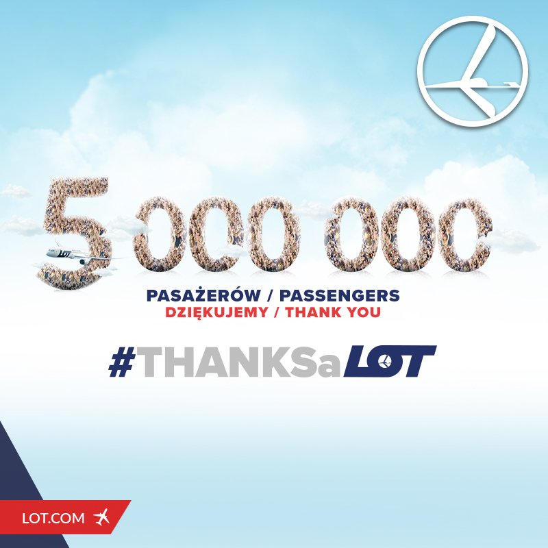 .@LOTAirlinesUS registers record number of passengers: more than 5 million since beginning of January wp.me/p5lySl-4hf