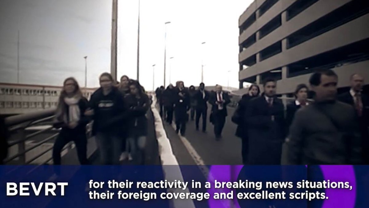 EBU_HQ's tweet photo. Gefeliciteerd @VRT - winners of our annual award for excellence in the Eurovision News Exchange. See why they won: https://t.co/jLqcXjr7Ez https://t.co/4Ci8YhJB9n