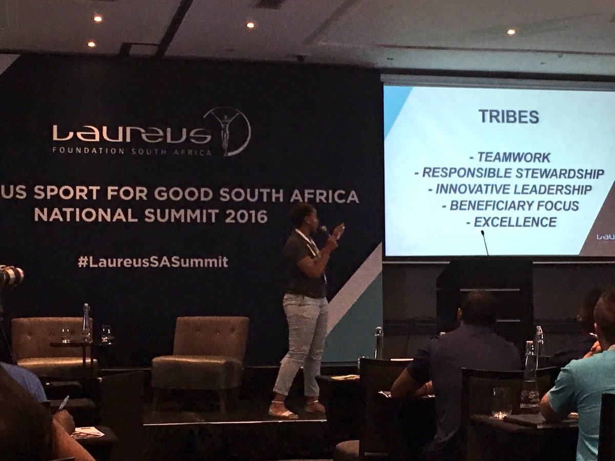 NasiphiKhafu13's tweet photo. @peaceplayers #PPISA Marketing and Fundraising Manager @Sba_Mkhize & #LaureusYES graduate is our MC today at the #LaureusSASummit ๐๐พ๐๐พ https://t.co/61zqCv9JtI