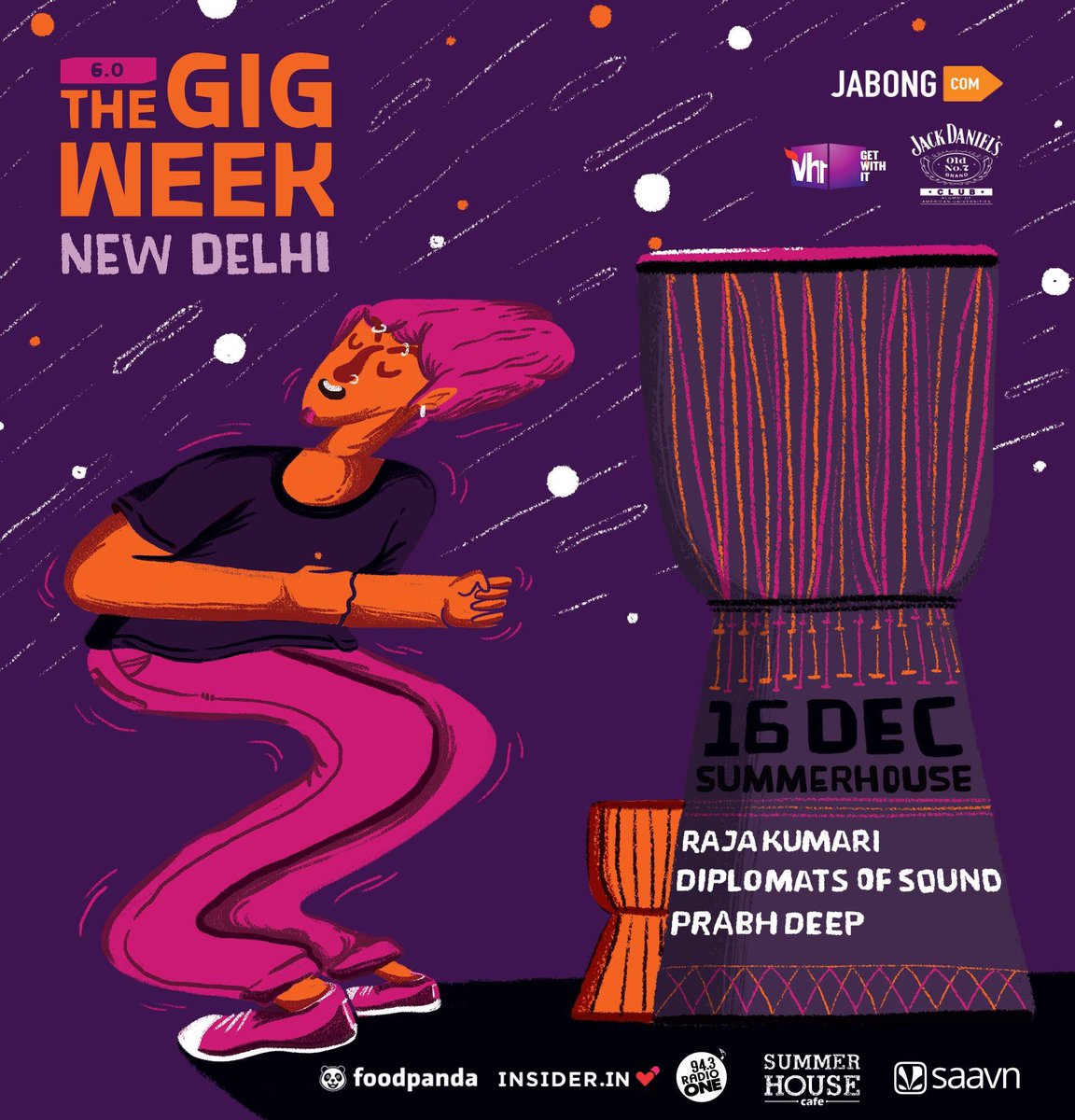TheGigWeek's tweet photo. 'G' maane, go get your passes for Day 6 now - it's time for #OneWeekManyYou at Summerhouse Cafe on 16th Dec! https://t.co/jBVSrtKSHP