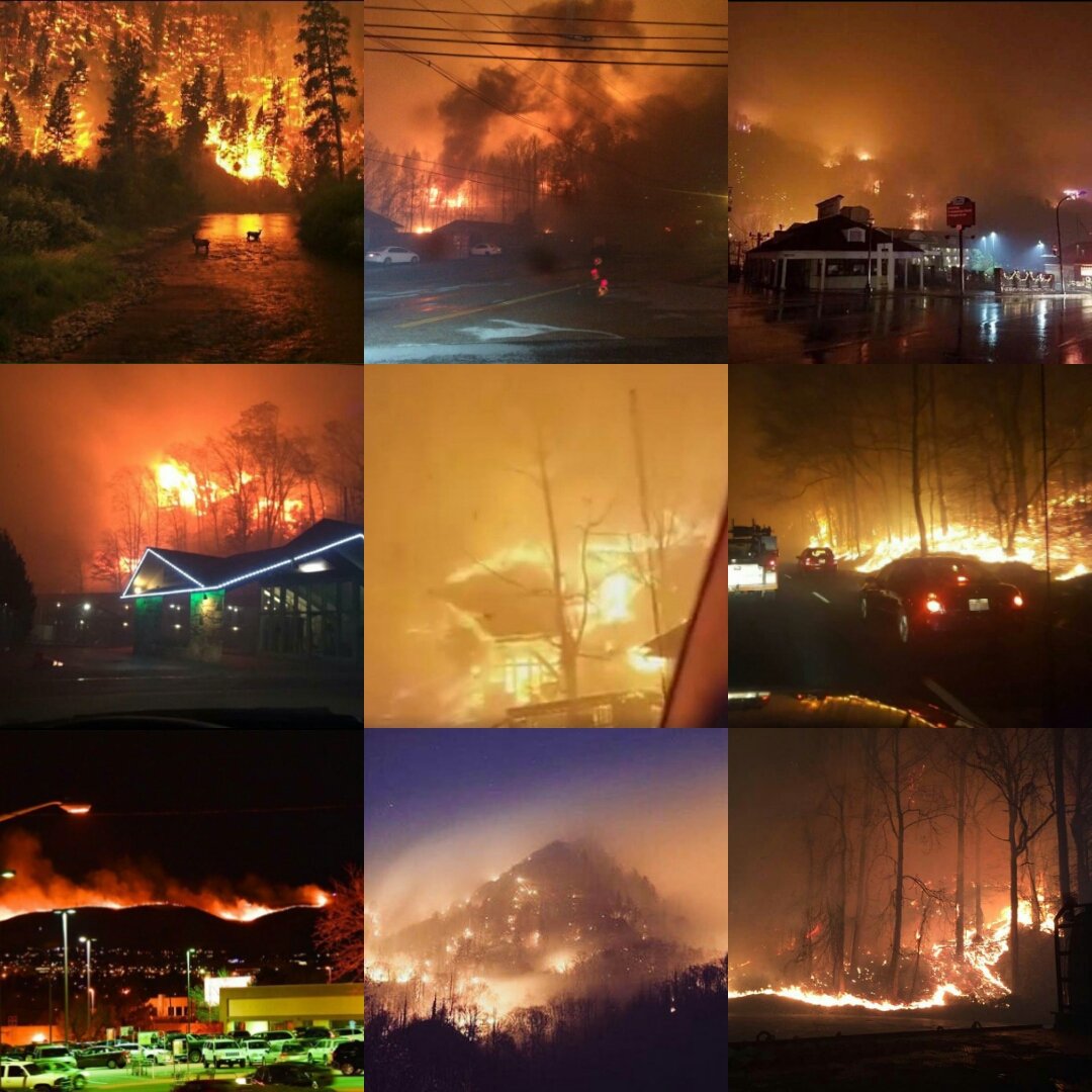 RealMarkKennedy's tweet photo. I compiled some pics for people that don't know what's happening in #Gatlinburg, TN to shine a spotlight on this tragedy (media wont) https://t.co/C3H8fdZ6s8