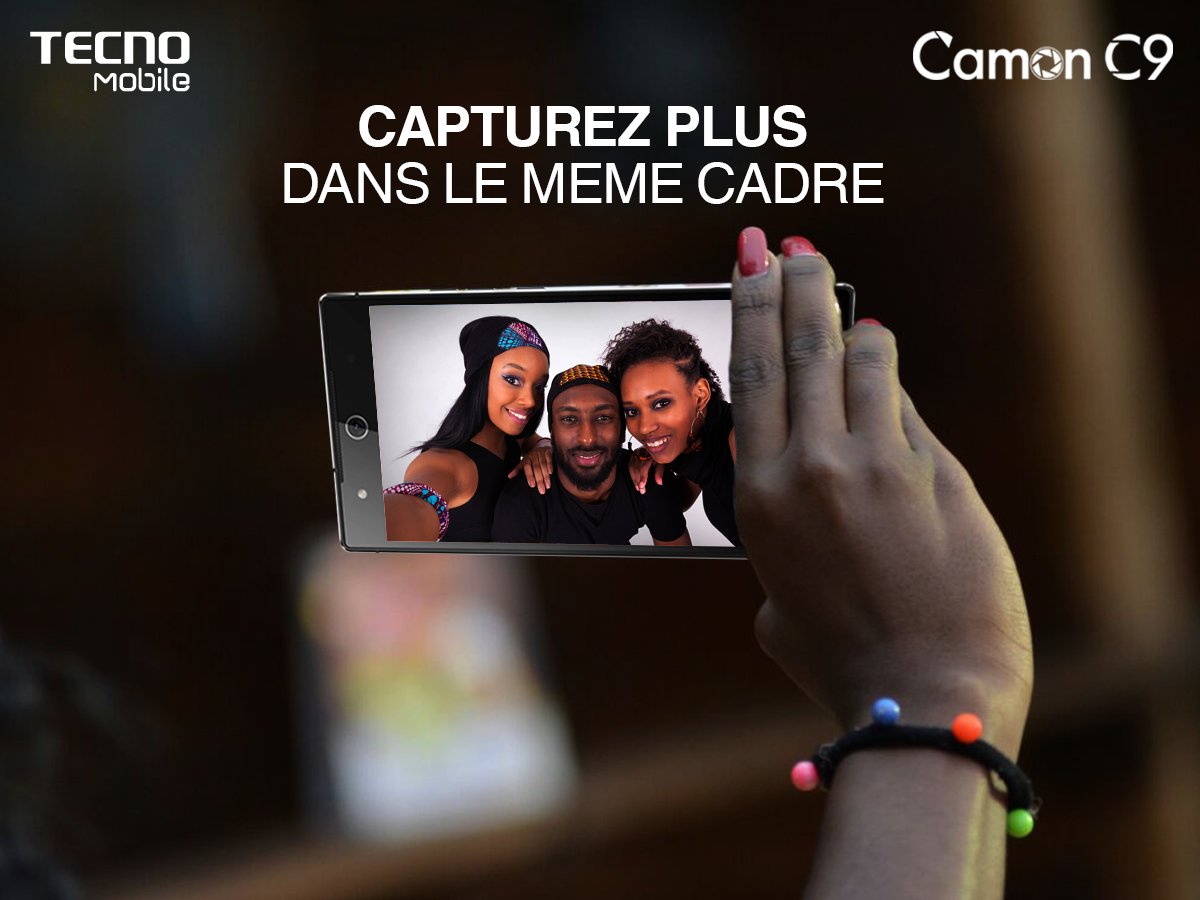 TECNOMobileBI's tweet photo. Avec le 13MP &amp; 83 ° grand angle caméra frontale de #CamonC9, vous n'êtes plus le photographe manquant dans la photo de groupe. #CaptureFine https://t.co/50edzkG7V3