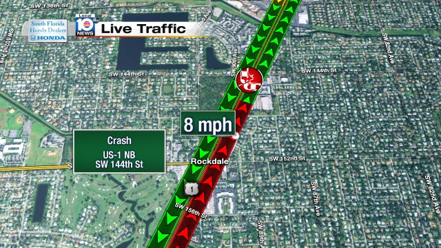 Crash on US-1 NB at SW 144th St #traffic https://t.co/yDOt1vSQ41