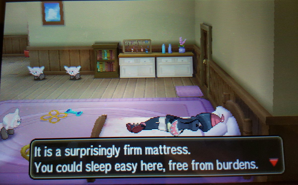 SuperRBA's tweet photo. That #SingleLady life in Alola. #FirmMattress #FirmMan #PokemonSunMoon #BedAdventures #BedSmell #pokemon https://t.co/JCRH8VFx12