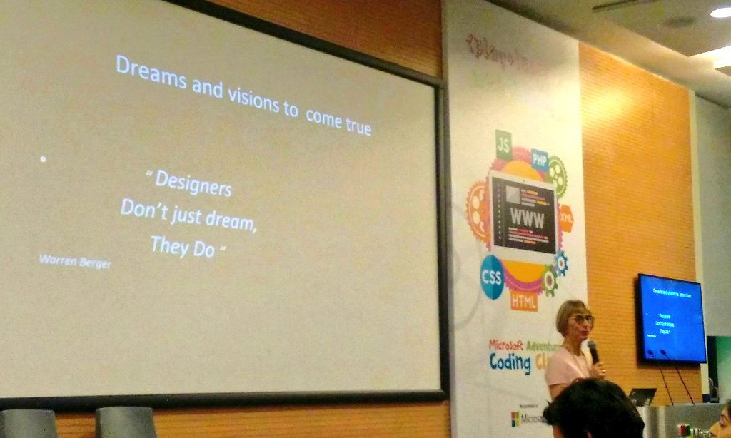 IGkouma's tweet photo. #Designers_don't_just_dream #they_Do
Thank you miss @tsakarestou for the beautiful presentation at @MicrosoftHellas #adandprlab https://t.co/hvfipH86UH