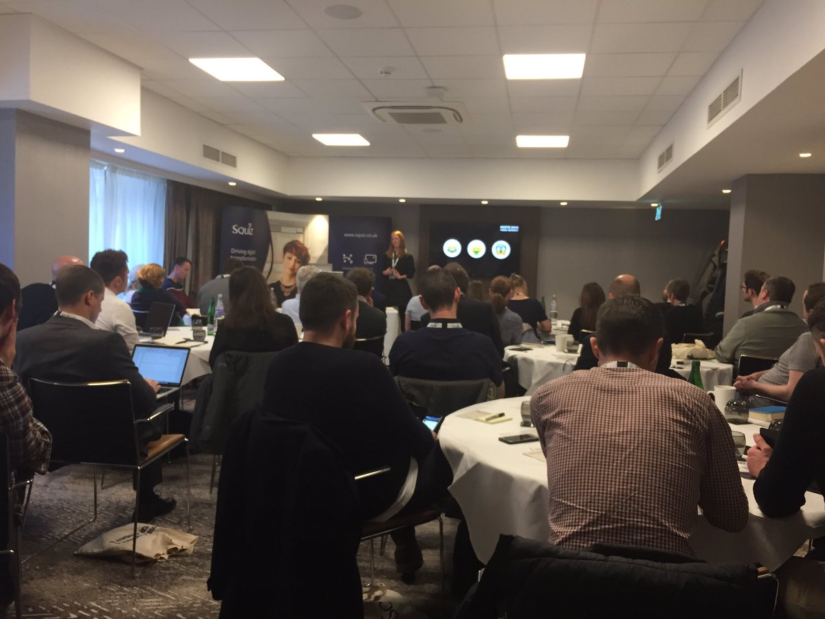 squizuk's tweet photo. Data &amp; analytics can be fun, save you money and don't have to be scary! Steph Bradley talks insights at #squizedinburgh16 https://t.co/4CdxTDoI5p