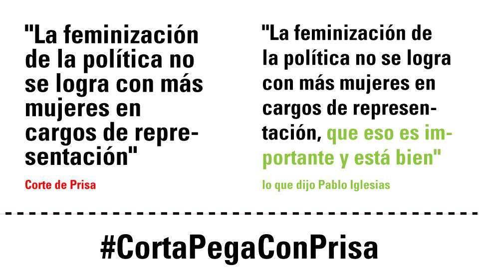 IreneMontero's tweet photo. Cuando se manipula y te pillan, rectificar es de sabios. El #CortaPegaConPrisa tiene las patitas muy cortas https://t.co/uYP1kDKXu7