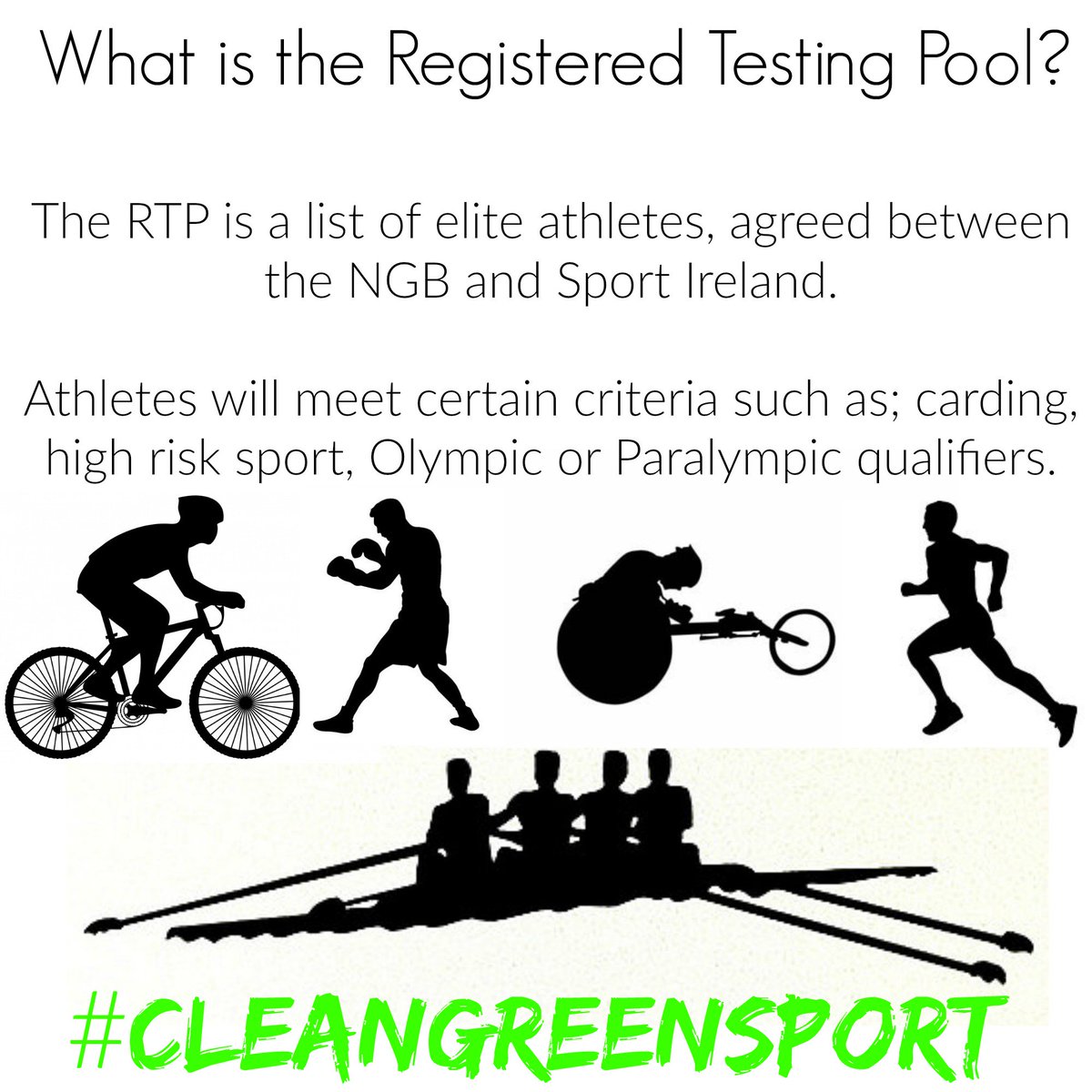 sportireland's tweet image. Ever wondered what the RTP is? #cleangreensport #antidoping #testingpool