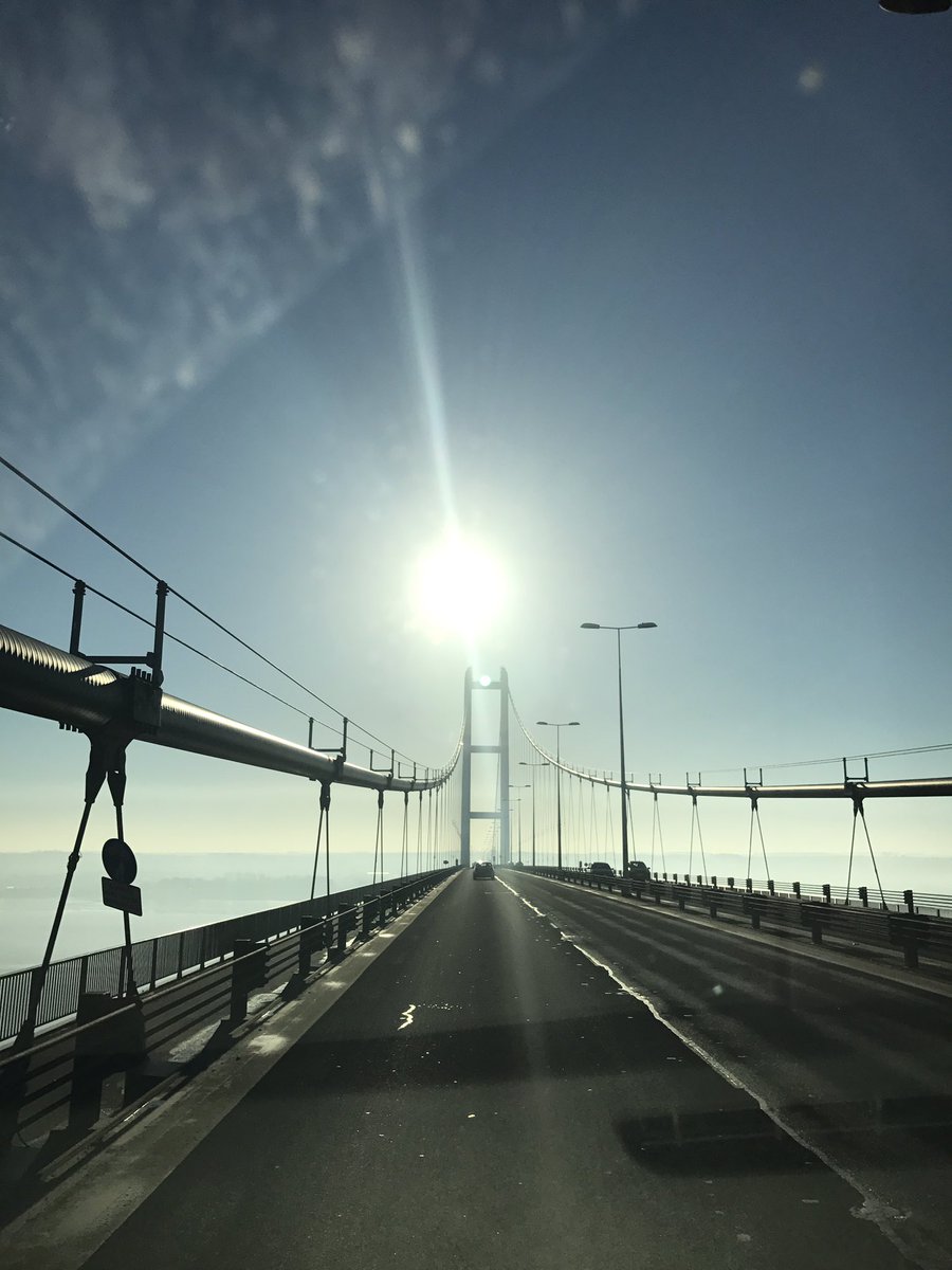 First time crossing over the Humber Bridge for Ruby #beautiful #TravelTuesday #ADBRuby