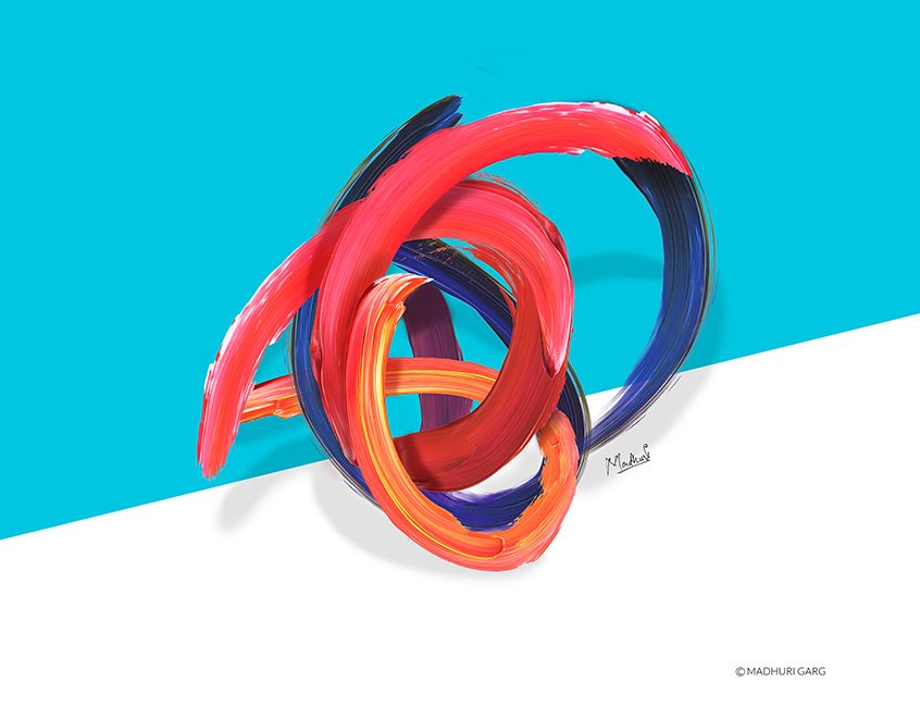 creativemeindia's tweet photo. My new artwork series. The Rollercoaster of colors :) https://t.co/ikEW2aPhzi