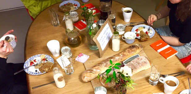 what a great start to a crisp winter's day. "making pretty does...around the table" breakfast.