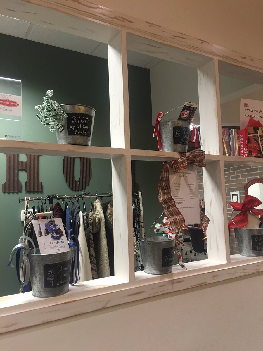 ElyseNBC's tweet photo. Head over Heels Salon in Toledo is helping out the Walton family this holiday, here's a look at some raffle prizes you can enter @NBC24WNWO https://t.co/JuwFxgSFbH
