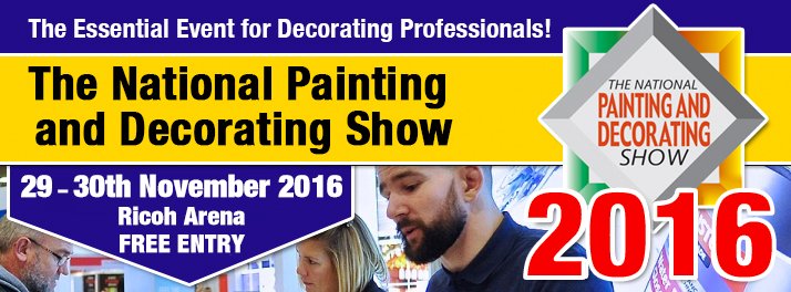 MeasureLaser's tweet photo. Join us @PDShow1 Painters &amp; Decorators Show 29-30th Nov, Ricoh Arena, Coventry for the latest products, demos &amp; special offers #pdshow2016 https://t.co/ay95GTJAHv