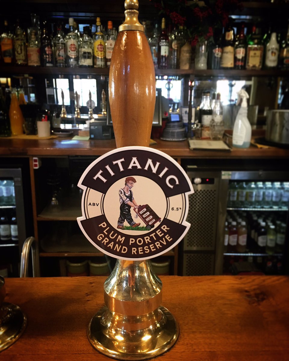 wharfpub's tweet photo. It's here guys! Plum Porter Grand Reserve is on the bar &amp; dear god it's good stuff! @TitanicBrewery #perfectpint #realale #excited https://t.co/QXbVQyanig