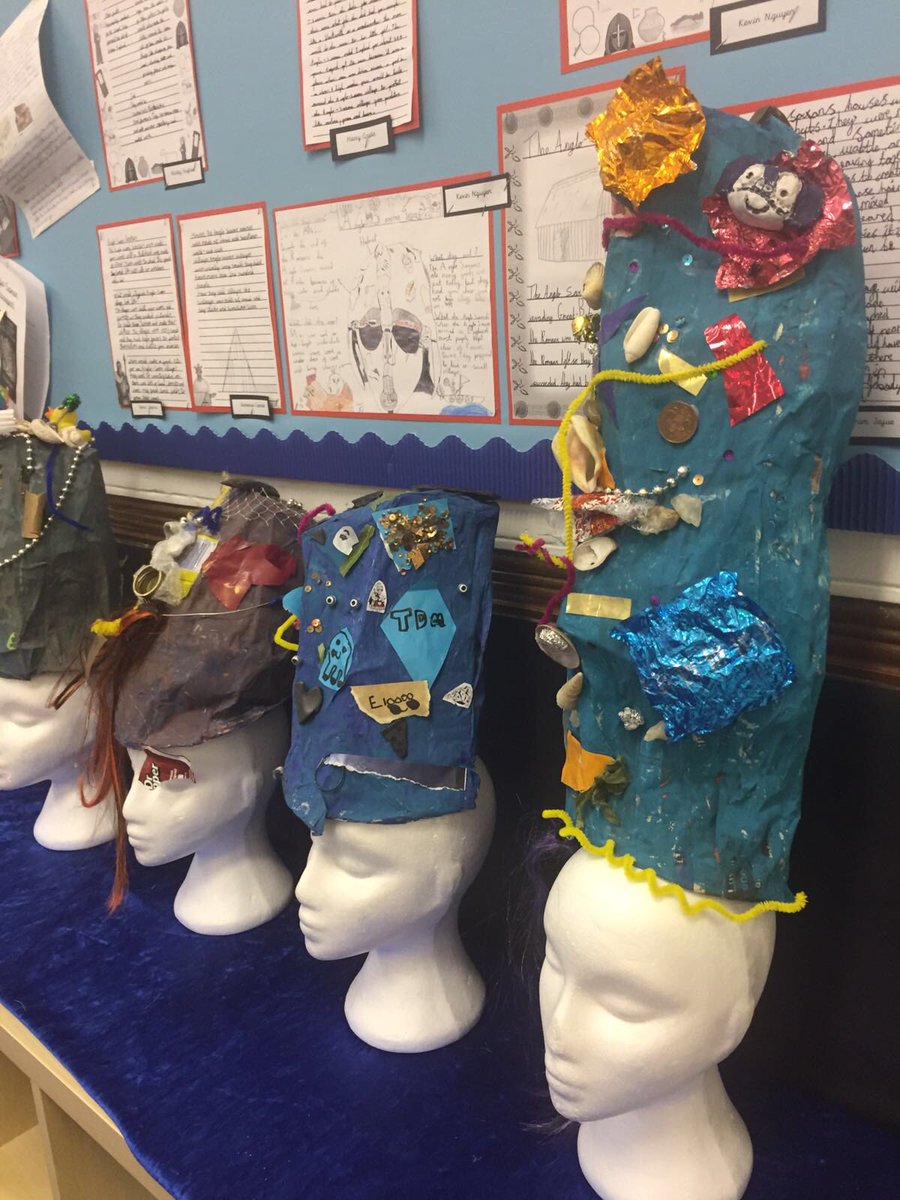 WybornePrimary's tweet image. 4T have been reading Oliver and the Seawigs as their core text. Take a look at their fantastic #Seawigs