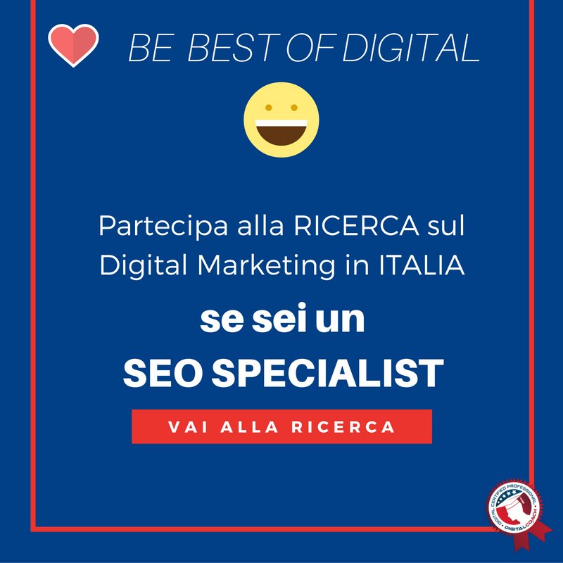 DigitalCoachIT's tweet photo. Sei un SEO SPECIALIST?
Cosa aspetti? Partecipa alla nostra ricerca! ;) 
----> https://t.co/9zmzz4MIu4 https://t.co/mzHxZIhHBw