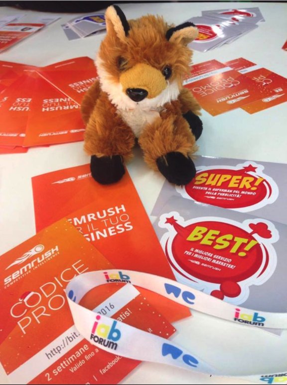 semrush_it's tweet photo. Vi aspettiamo alla demo, pronti a raccontarvi dei nostri nuovi aggiornamenti! 🤗#iabforum #iab2016 https://t.co/rGEyaMvGJK