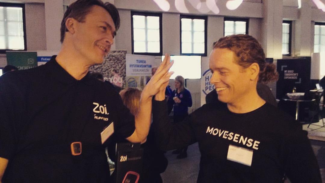 coach4pro's tweet photo. Action from @Smash_Helsinki demo area! Tommi Ojala from @runteq & Terho Lahtinen from @Movescount! #SmashHelsinki #runteq #suunto #coach4pro https://t.co/nl6FRn456q